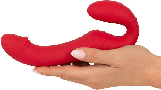You2Toys Trägerlos Strap On mit Dildo mit Vibration in Rot Farbe