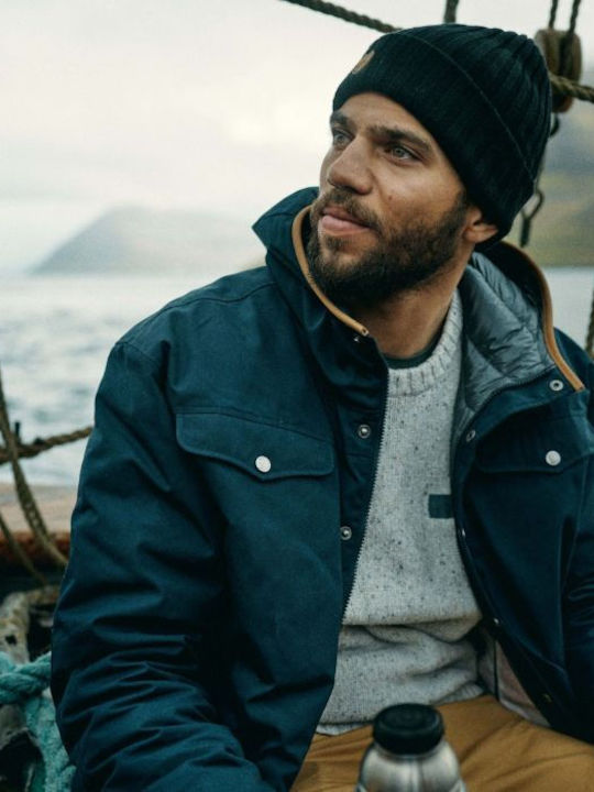 Fjallraven Beanie Unisex Σκούφος Πλεκτός σε Γκρι χρώμα