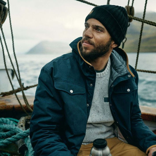 Byron Beanie Unisex Σκούφος Πλεκτός σε Γκρι χρώμα