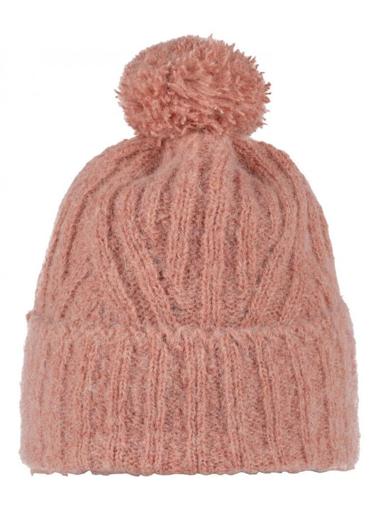 Pom Pom Beanie Unisex Beanie Knitted in Red color