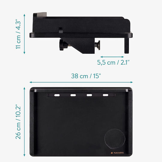 Raft Negru 38x26x11 cm