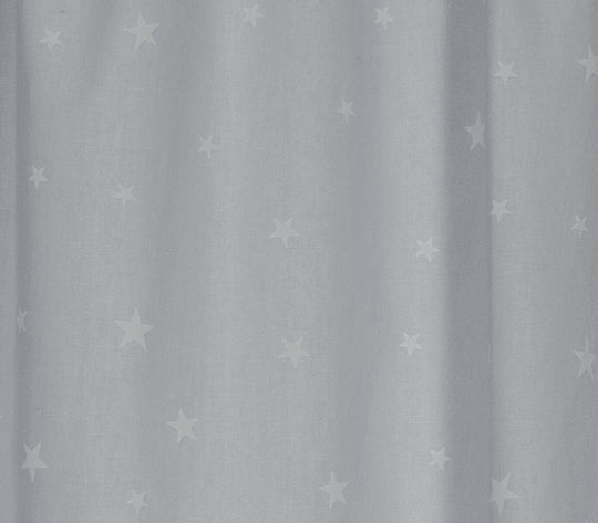 Nef-Nef Homeware Παιδική Κουρτίνα Dream 030512 με Τρέσα Grey 140x269εκ.
