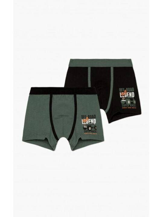 Minerva Kids Boxers Set Green 2pcs