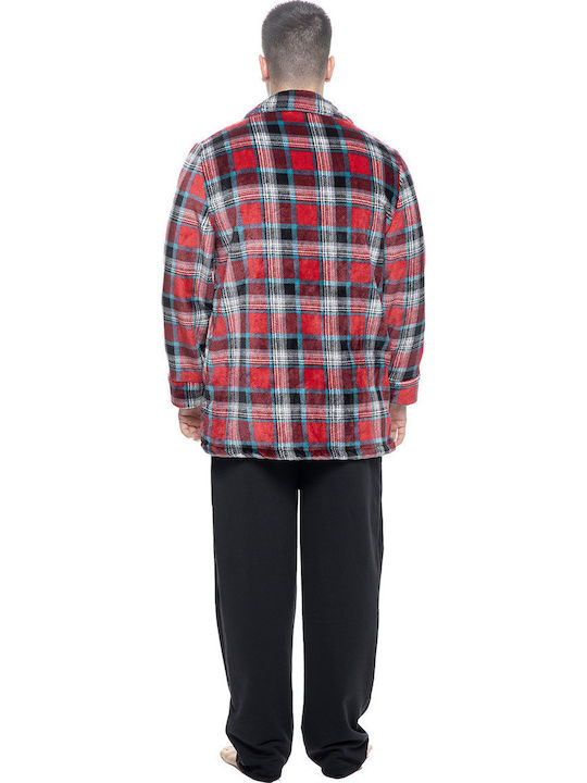 Koyote Winter Herren-Robe Rot