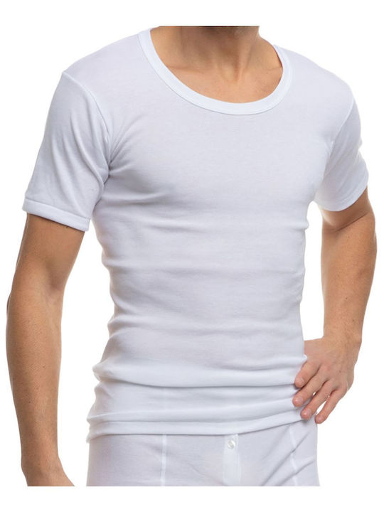 FMS Men's Short Sleeve Undershirts White 2Pack