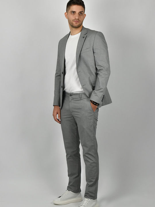 Endeson Fashion Herrenhose Chino in Slim Passform Gray