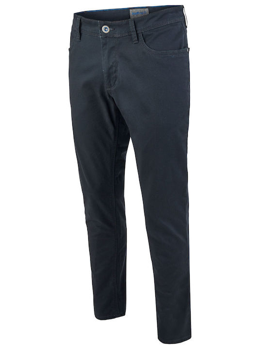 Hattric Men's Trousers Elastic Navy Blue