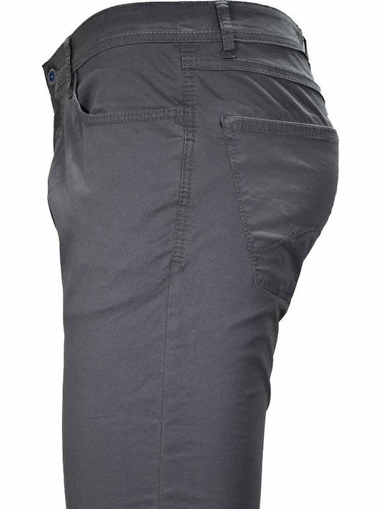 Trousers Elastic in Slim Fit Gray