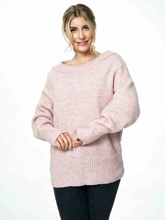 Figl Damen Langarm Pullover Rosa