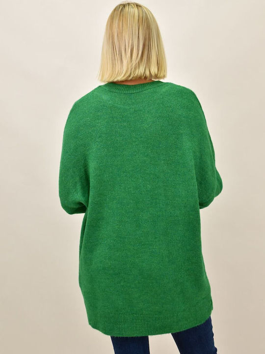 Potre Women's Long Sleeve Sweater Green