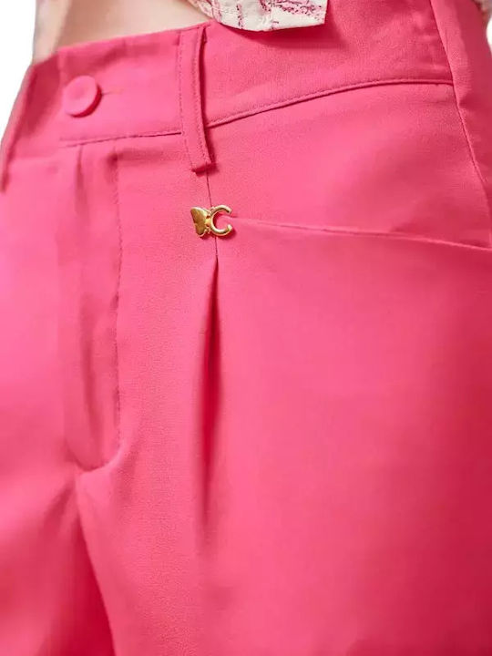 Dama Pantaloni Chino cu Croială Normală Fuchsia