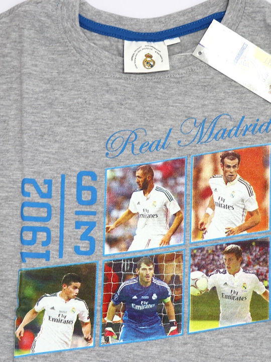 Real Madrid Kids Blouse Long Sleeve Gray