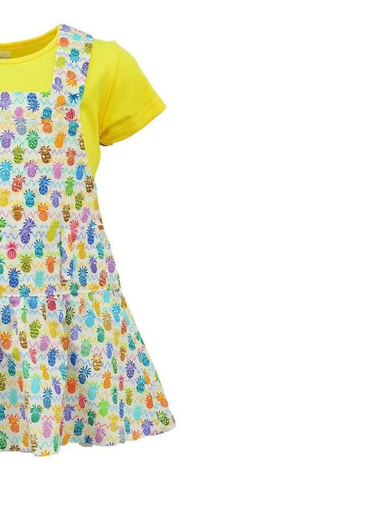 All Stars Kids Dress Set with Blouse Multicolour