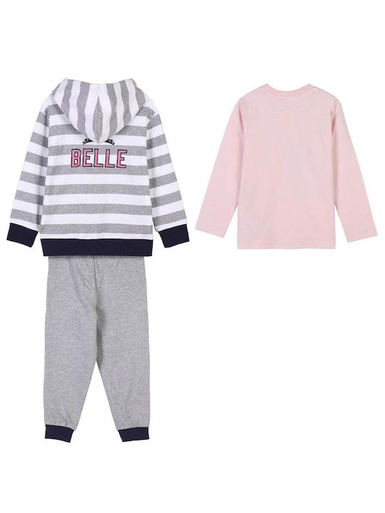 Cerda Kinder Sweatpants Set - Jogginganzug Pink/Grey 3Stück