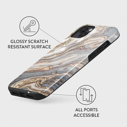 Burga Fashion Tough Back Cover Plastic Gri (iPhone 14 Plus)