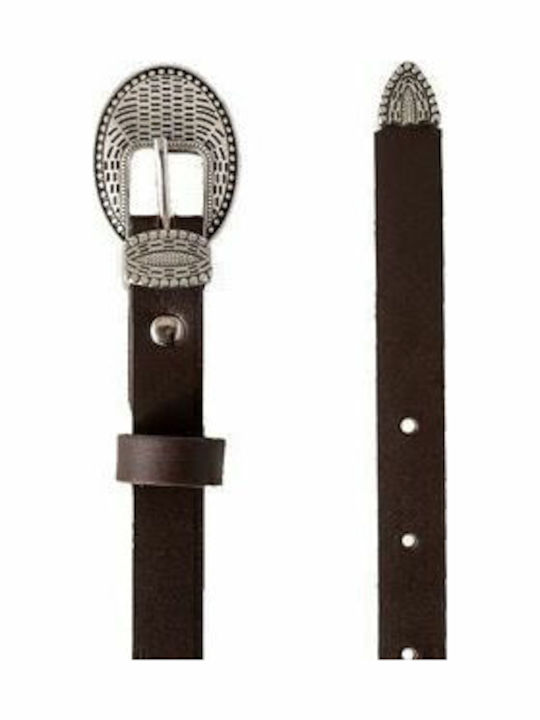 Leather Women's Belt Brown