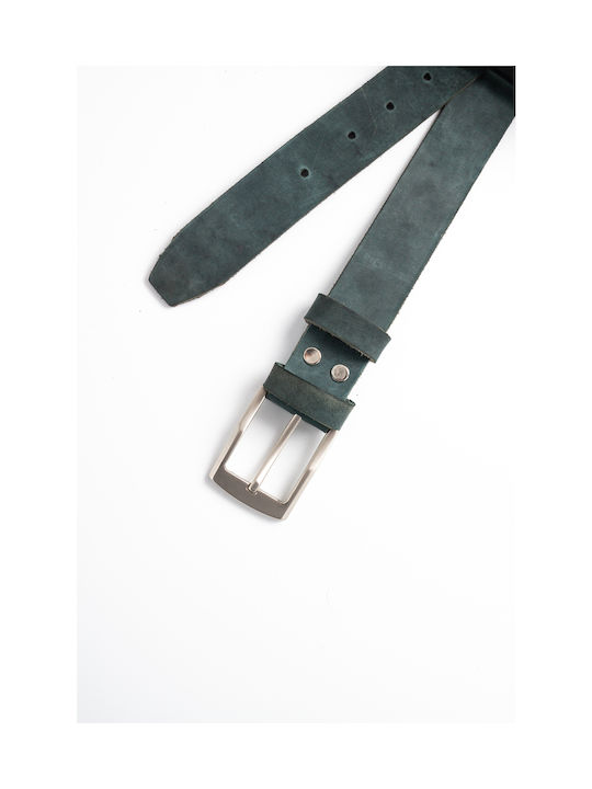 Men's Leather Belt Blue