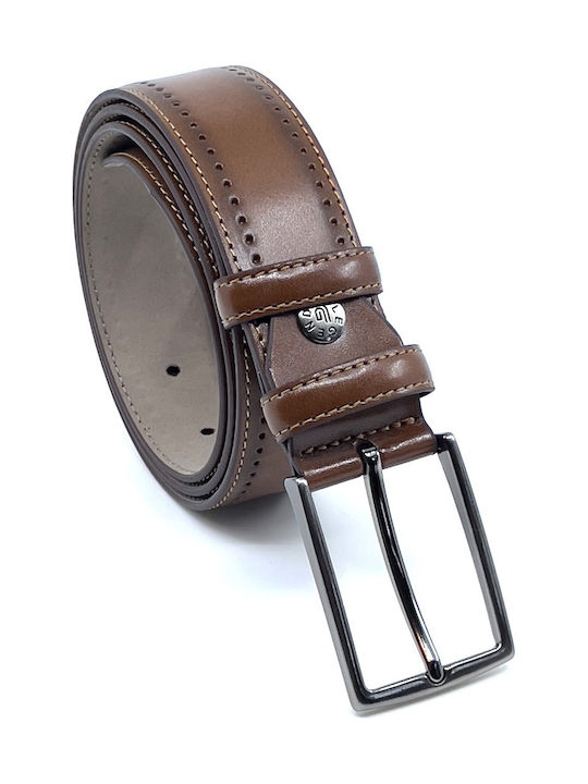 Legend Accessories Men's Artificial Leather Belt Tabac Brown