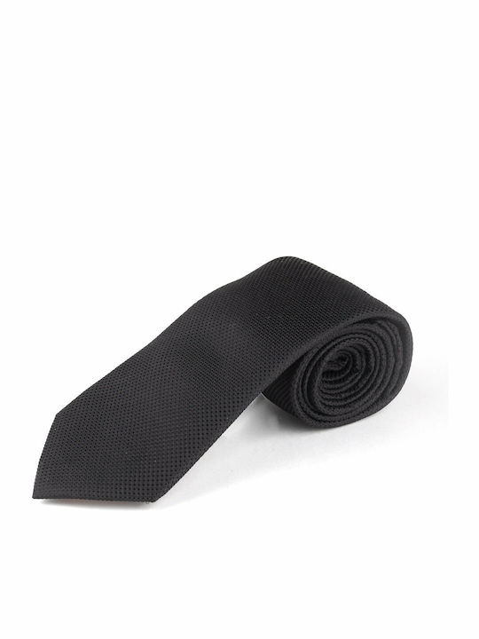 Men's Tie Set Silk Monochrome in Black Color