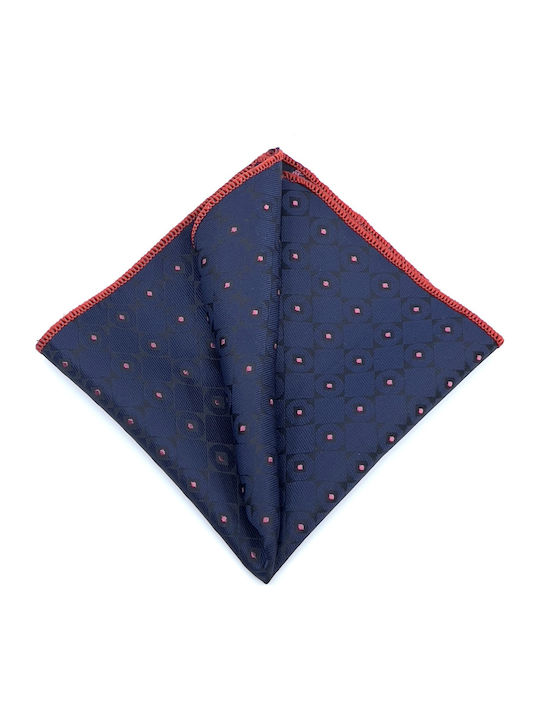 Synthetic Men's Tie Set Printed Navy Blue