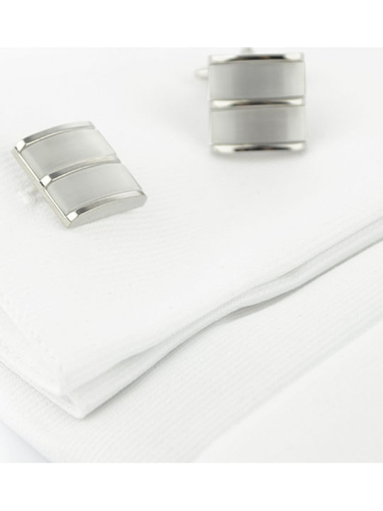 Ascot Cufflinks in White Color
