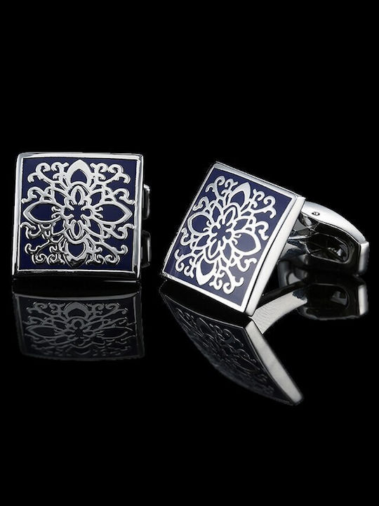 Cufflinks of Steel Blue