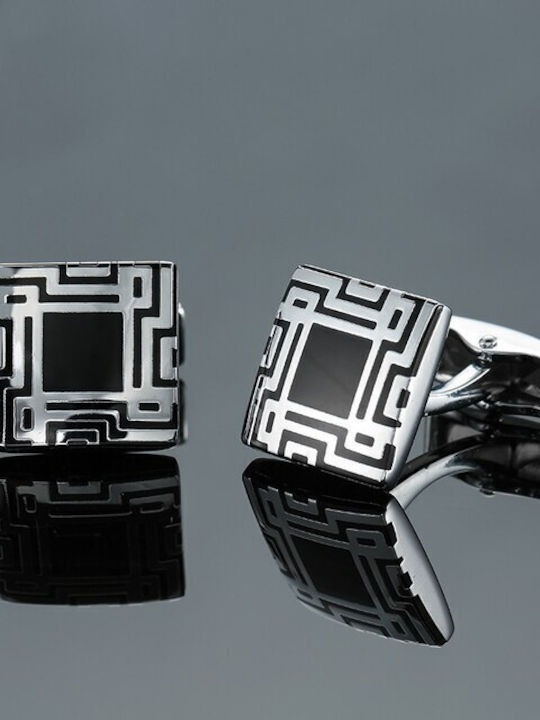 Cufflinks from Steel in Black Color