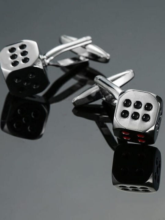 Cufflinks from Steel in Silver Color