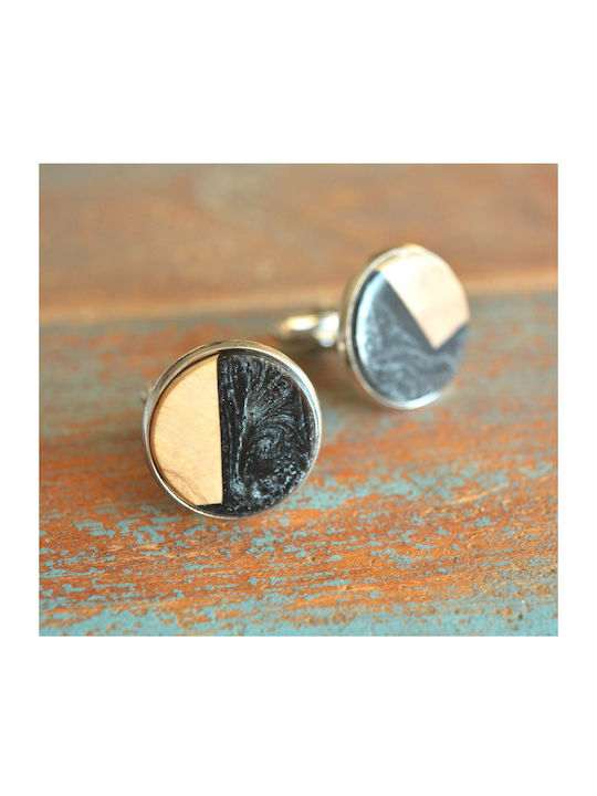 Ritini Grey Dark Cufflinks of Steel