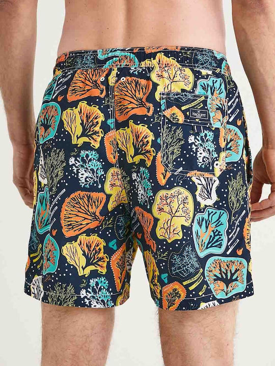 Hackett Men's Swimwear Shorts Blue with Patterns