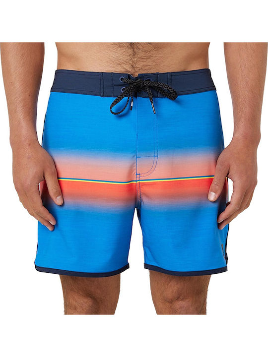 Mirage Retro Mama Herren Badebekleidung Shorts Blau Gestreift