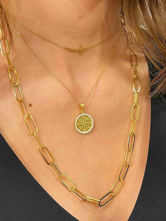 Goldjewels Charm Amulett Konstantin aus Vergoldet Silber mit Zirkon