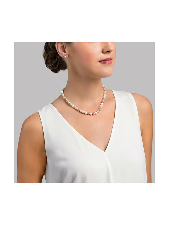 Necklace from Gold 14K with Pearls