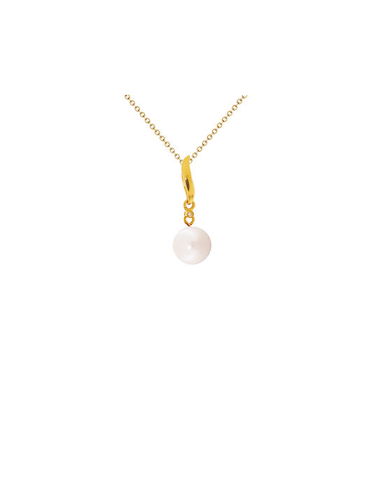 Charm from Gold 18k with Pearls & Diamond