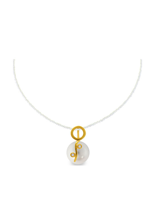Margaritari Charm με Πέτρες από Χρυσό 18Κ