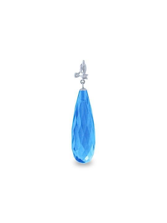 Blue Charm din Aur 18k cu Diamant & Zirconiu