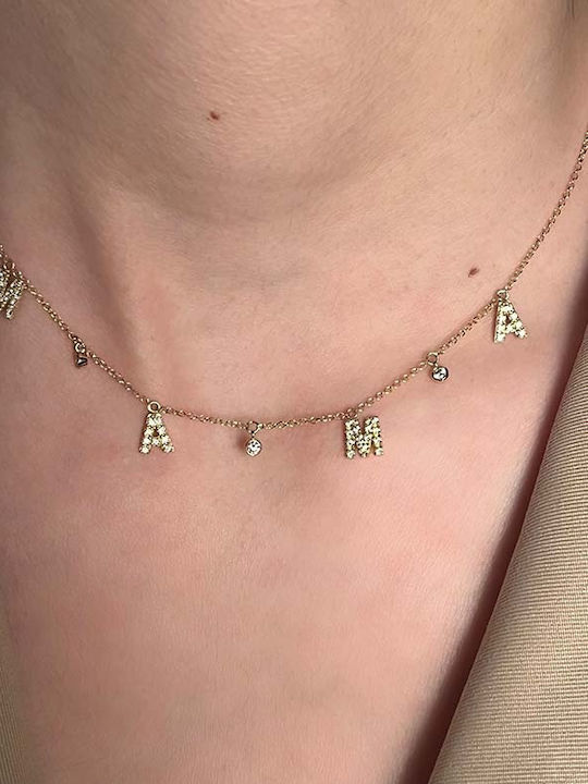 Goldjewels Charm Mutti aus Gold 9 K mit Zirkon