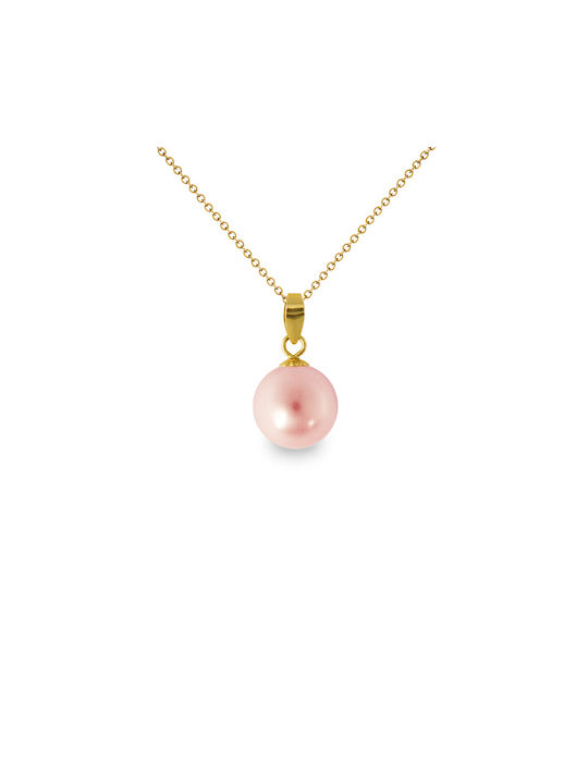 Charm from Gold 14K with Pearls