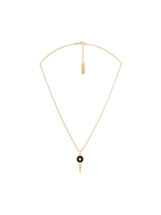 Necklace with design Star Gold Plated