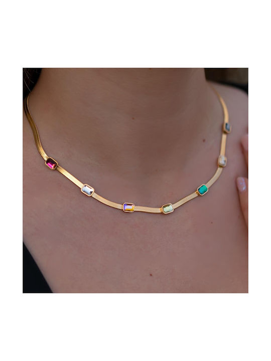 Necklace from Gold Plated Steel