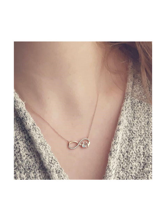 Necklace Family from Rose Gold 14K