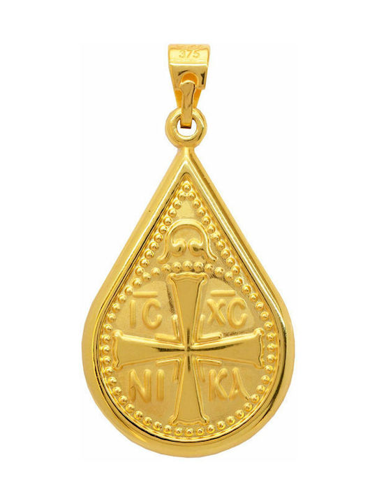 Halskette Konstantin Amulett aus Gold 9 K