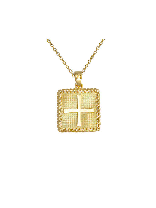 Necklace Double Amulet from Gold 14K