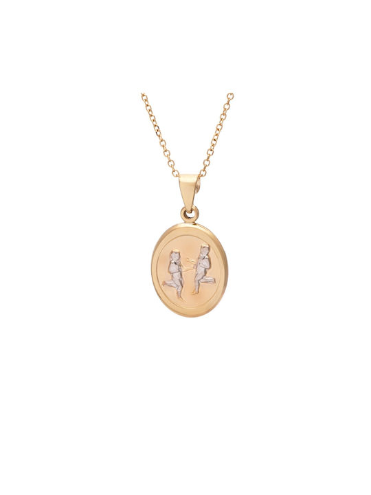 Necklace Zodiac Sign from Gold 9 K