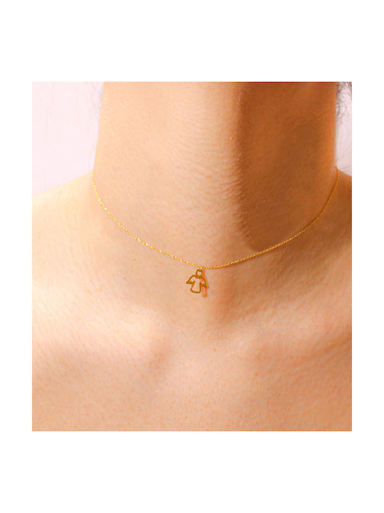 Necklace from Gold 14K with Diamond