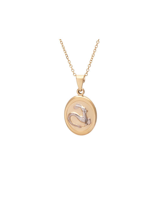 Necklace Zodiac Sign from Gold 9 K