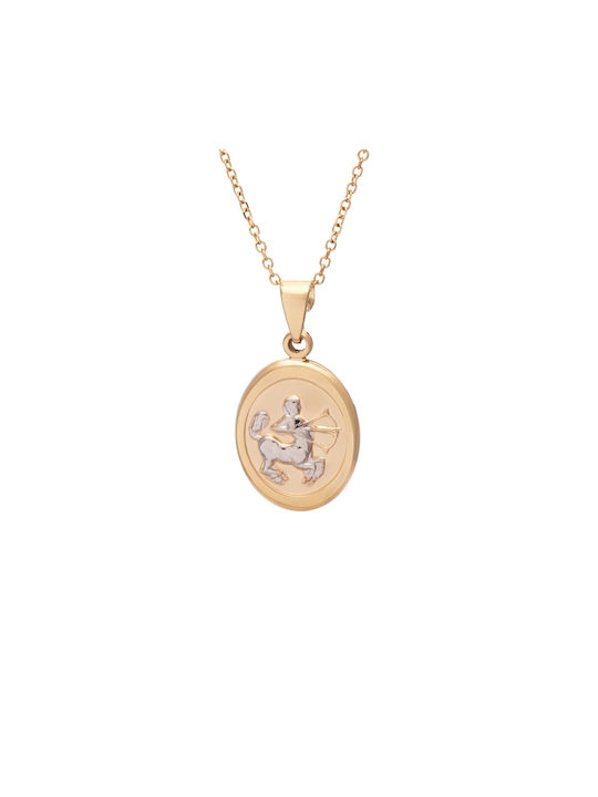 Necklace Zodiac Sign from Gold 9 K