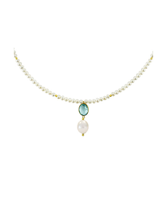 Necklace from White Gold 14K