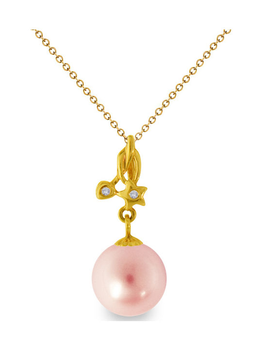 Margaritari Charm mit Steinen aus 18K Roségold