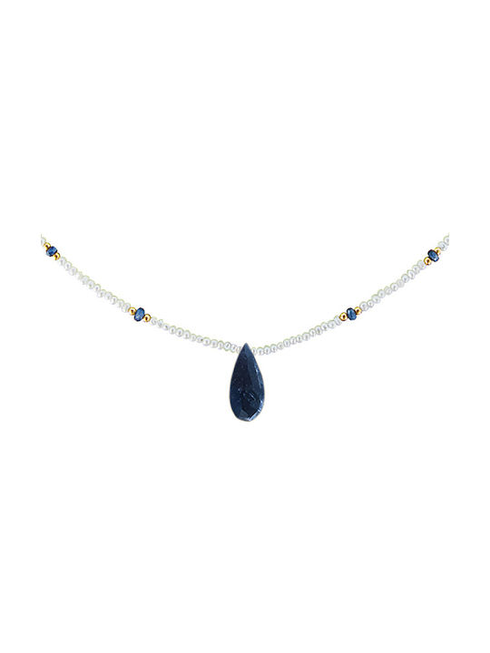 Necklace from White Gold 14K